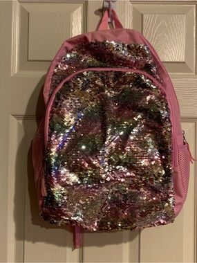 Sparkle Sequin Pink Kids Backpack